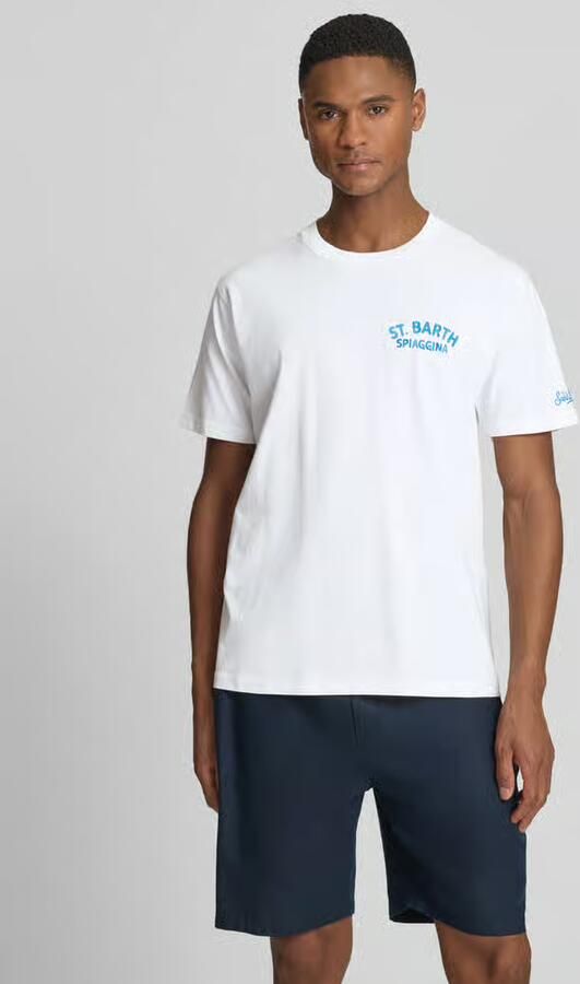 MC2 Saint Barth T-shirt met labelprints model 'PORTLAND' - Foto 4