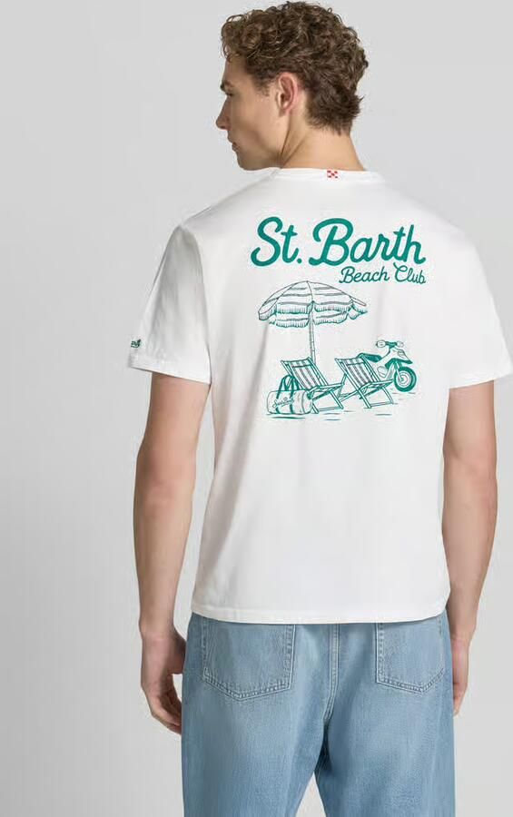 MC2 Saint Barth T-shirt met labelprints model 'PORTLAND'