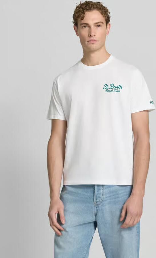 MC2 Saint Barth T-shirt met labelprints model 'PORTLAND' - Foto 4