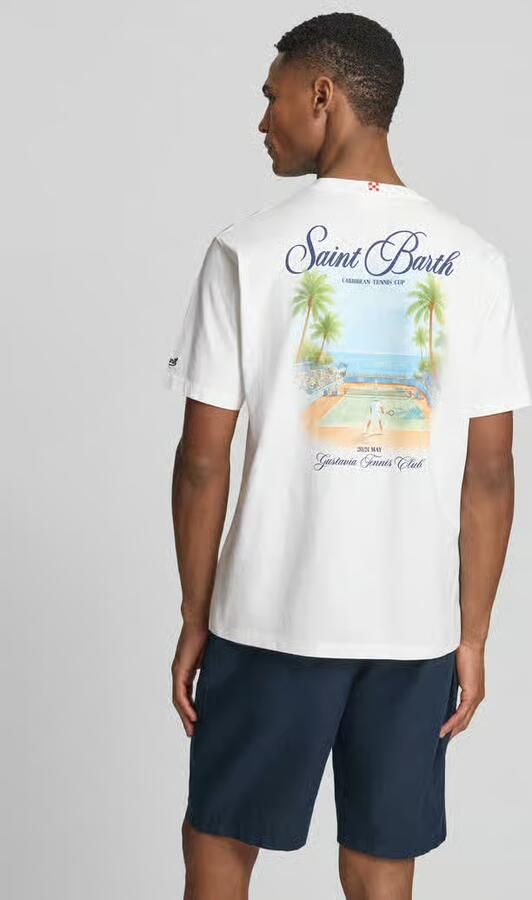 MC2 Saint Barth T-shirt met labelprints model 'PORTLAND'