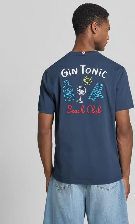 MC2 Saint Barth T-shirt met labelprints model 'PORTLAND' - Foto 4