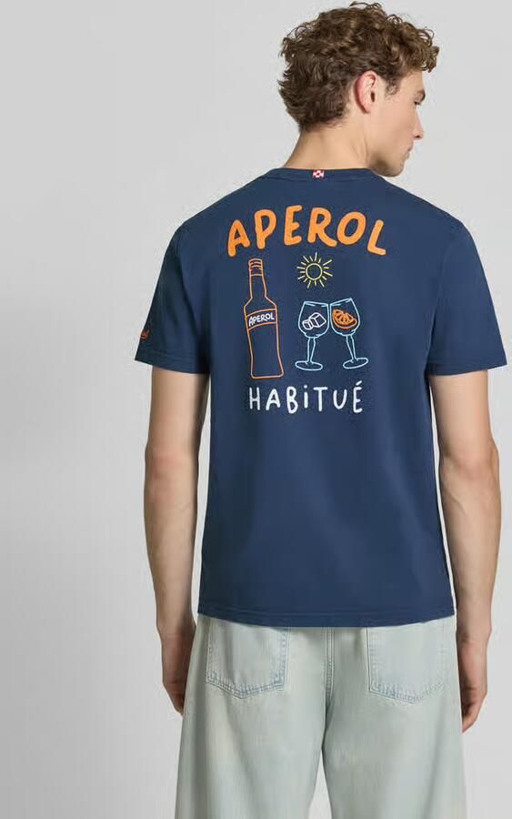 MC2 Saint Barth T-shirt met labelprints model 'PORTLAND'