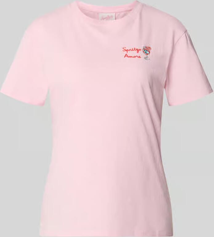 MC2 Saint Barth T-shirt met motief- en statementstitching model 'EMILIE' - Foto 2