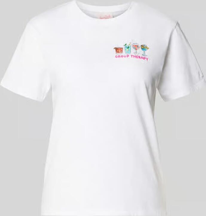 MC2 Saint Barth T-shirt met motief- en statementstitching model 'EMILIE' - Foto 2