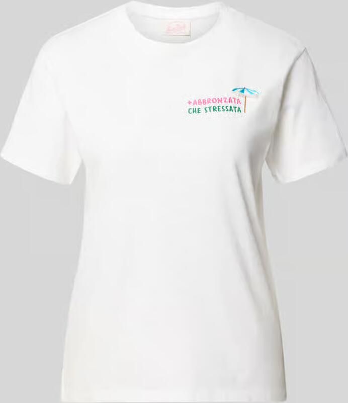 MC2 Saint Barth T-shirt met motief- en statementstitching model 'EMILIE' - Foto 2