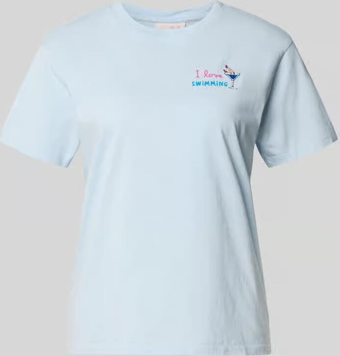 MC2 Saint Barth T-shirt met motief- en statementstitching model 'EMILIE' - Foto 2
