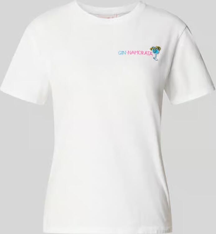 MC2 Saint Barth T-shirt met motief- en statementstitching model 'EMILIE' - Foto 2