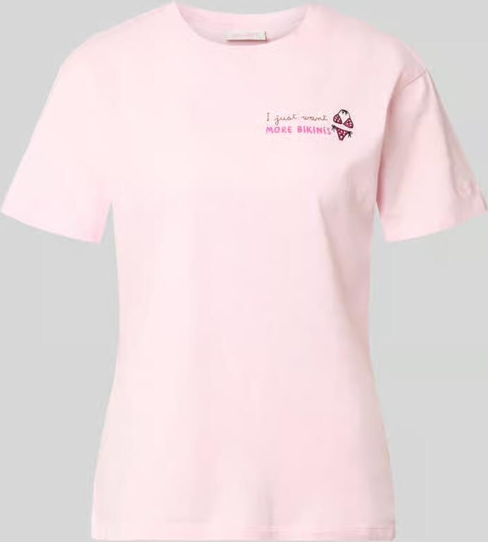 MC2 Saint Barth T-shirt met motief- en statementstitching model 'EMILIE' - Foto 2