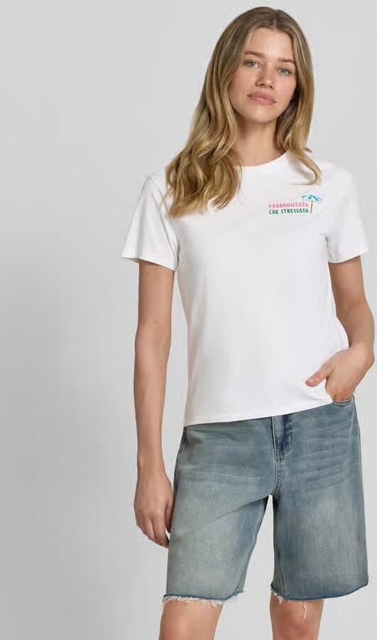 MC2 Saint Barth T-shirt met motief- en statementstitching model 'EMILIE' - Foto 4