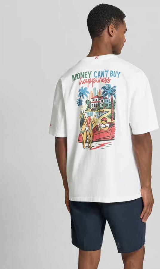 MC2 Saint Barth T-shirt met Statementprint en ronde hals