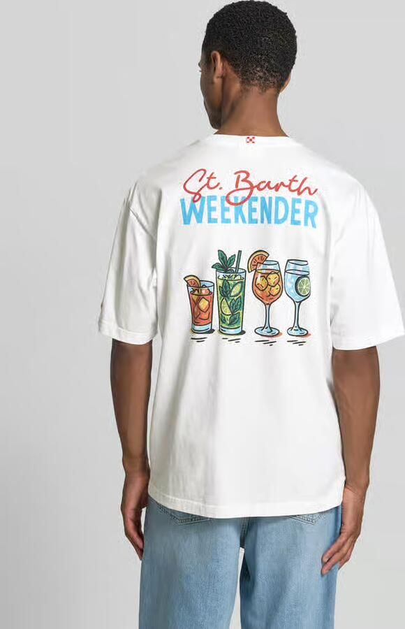 MC2 Saint Barth T-shirt met Statementprint en ronde hals - Foto 2