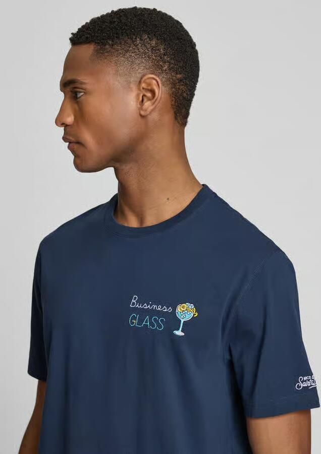 MC2 Saint Barth T-shirt met stitchings model 'PORTOFINO'