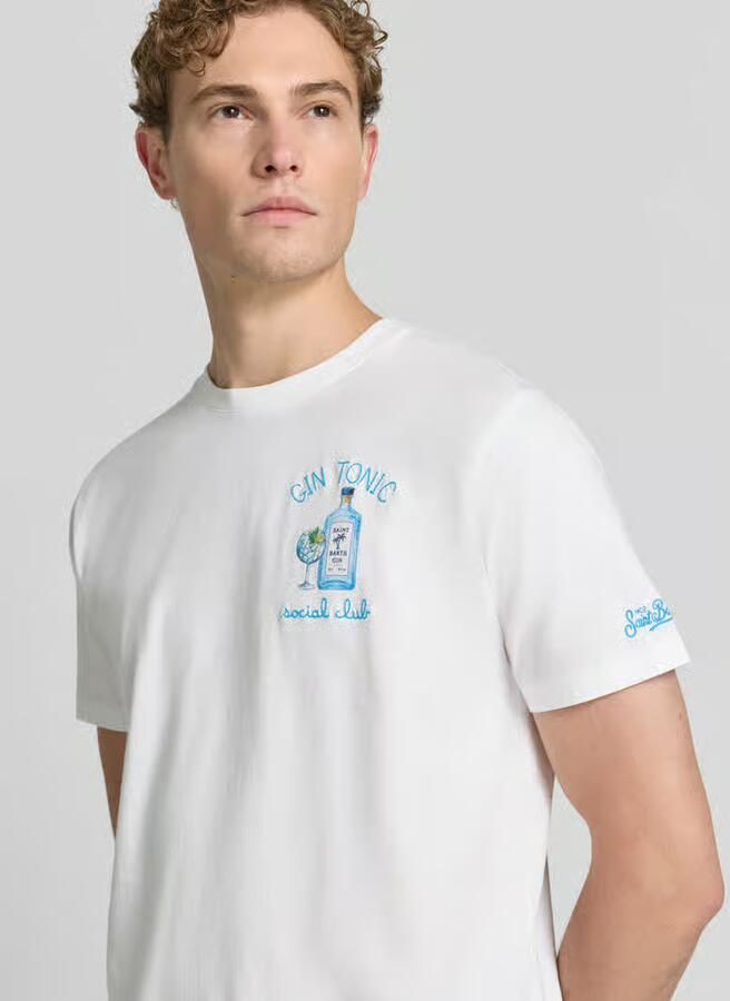 MC2 Saint Barth T-shirt met stitchings model 'PORTOFINO'