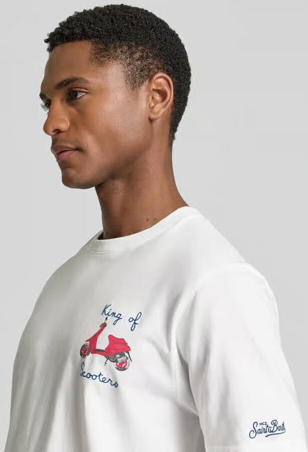 MC2 Saint Barth T-shirt met stitchings model 'PORTOFINO'