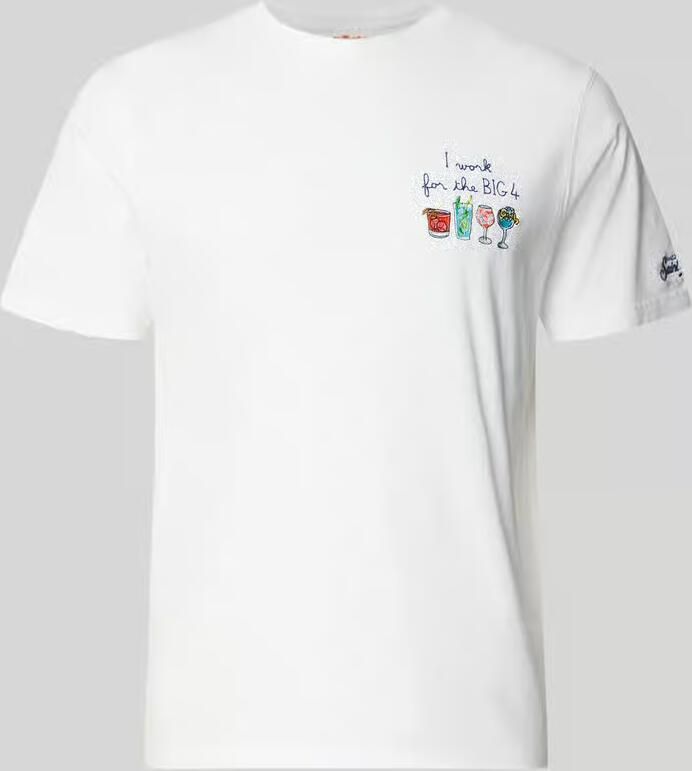MC2 Saint Barth T-shirt met stitchings model 'PORTOFINO' - Foto 2