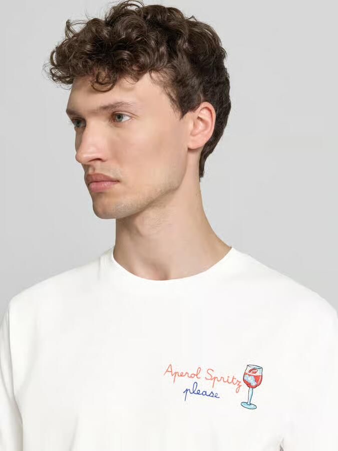 MC2 Saint Barth T-shirt met stitchings model 'PORTOFINO'