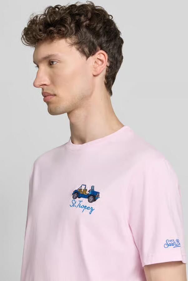 MC2 Saint Barth T-shirt met stitchings model 'PORTOFINO'