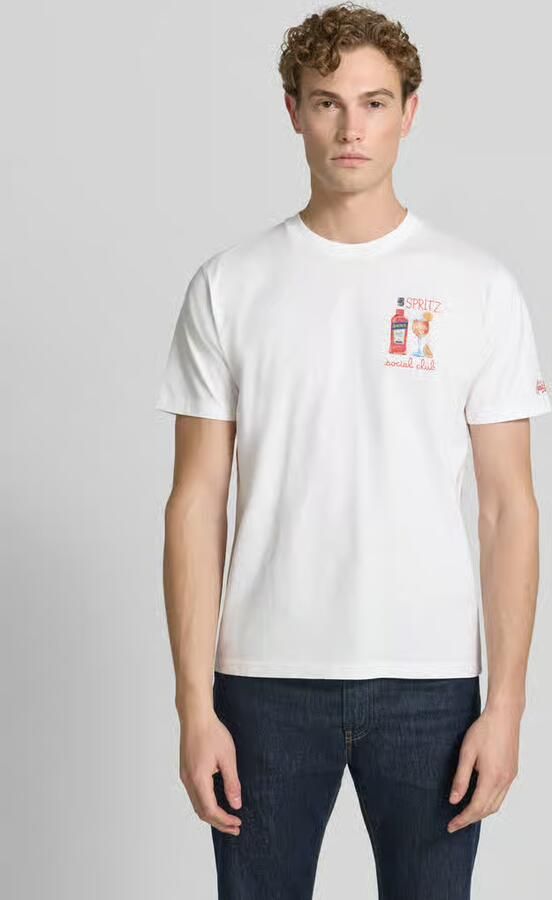 MC2 Saint Barth T-shirt met stitchings model 'PORTOFINO' - Foto 4