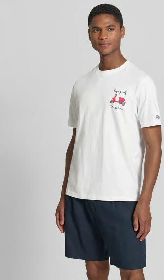 MC2 Saint Barth T-shirt met stitchings model 'PORTOFINO' - Foto 3