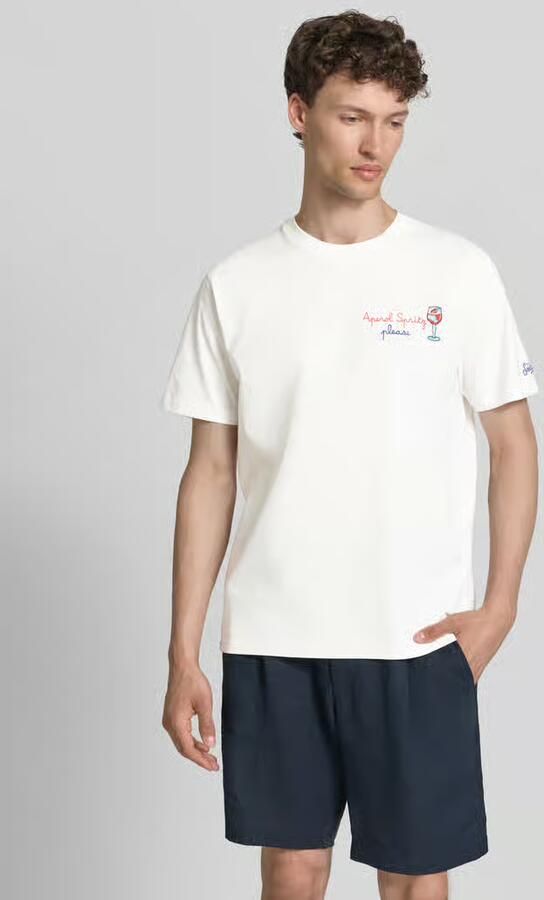 MC2 Saint Barth T-shirt met stitchings model 'PORTOFINO' - Foto 4