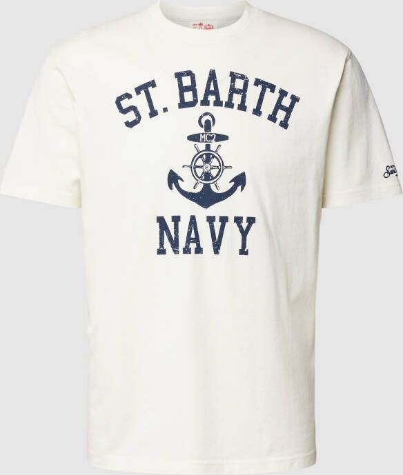 MC2 Saint Barth T-shirt met labelprint