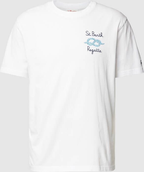 MC2 Saint Barth T-shirt met labelstitching