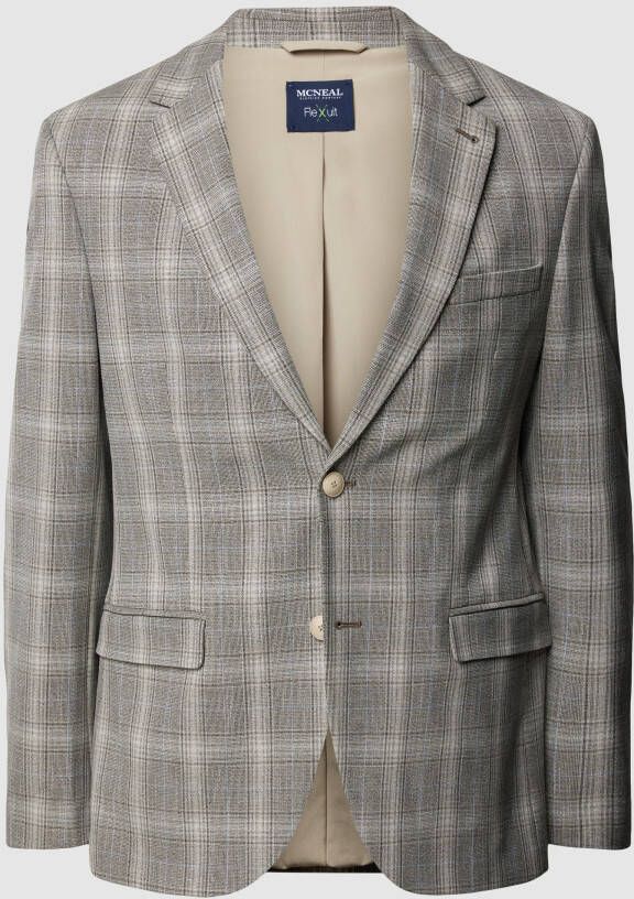 MCNEAL 2-knoops colbert met ruitmotief model 'Marc'