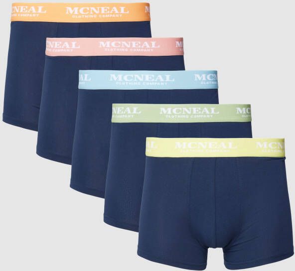 MCNEAL Boxershort met logo in band in een set van 5 stuks