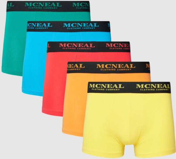 MCNEAL Boxershort met logo in band in een set van 5 stuks