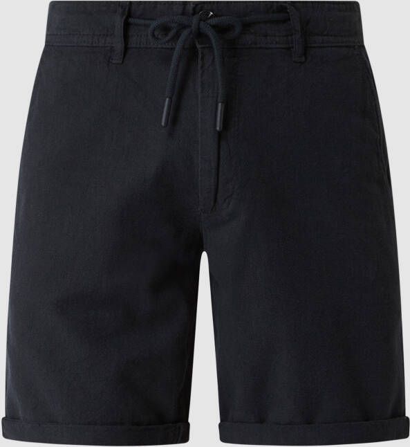MCNEAL Korte regular fit broek met linnen model 'Tom'