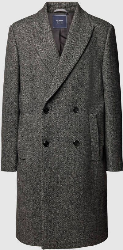 MCNEAL Lange jas met steekzakken opzij