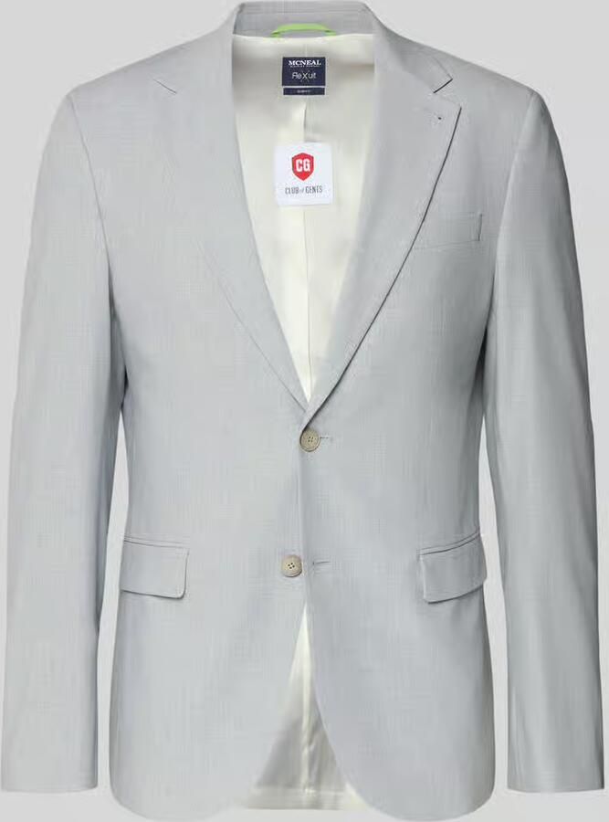 MCNEAL 2-knoops colbert met viscose