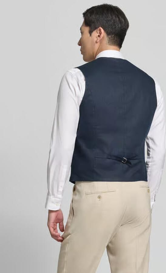 MCNEAL Bodywarmer van mix van katoen en linnen met paspelzakken - Foto 3