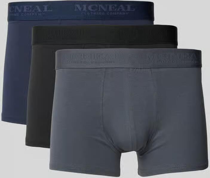 MCNEAL Boxershort met contrasterende band met logo in een set van 3 stuks