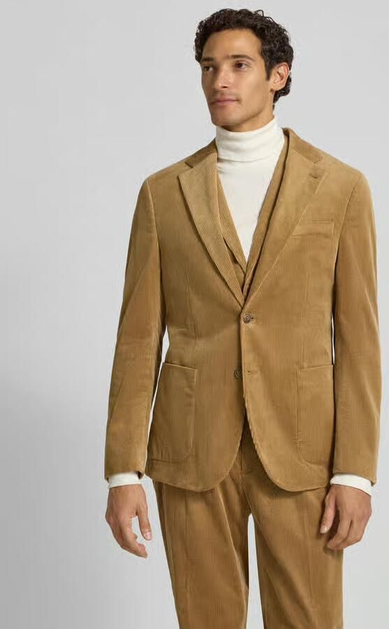 MCNEAL Colbert in cordlook met zijwaartse steekzakken - Foto 3