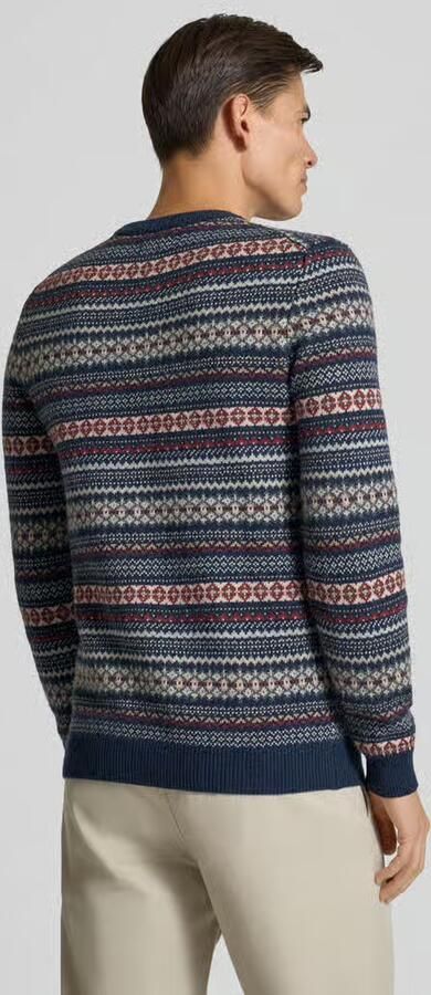 MCNEAL Gebreide pullover van wolmix met ronde hals