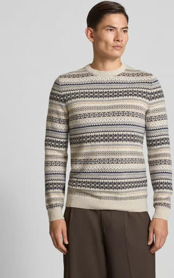 MCNEAL Gebreide pullover van wolmix met ronde hals - Foto 2