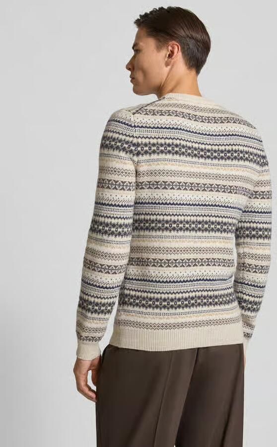 MCNEAL Gebreide pullover van wolmix met ronde hals