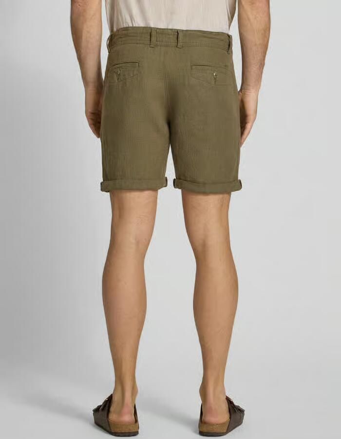 MCNEAL Linenshorts met strikceintuur en achterzakken - Foto 2