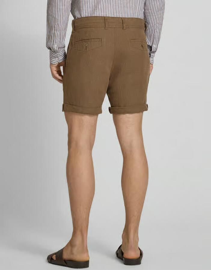 MCNEAL Linenshorts met strikceintuur en achterzakken - Foto 2