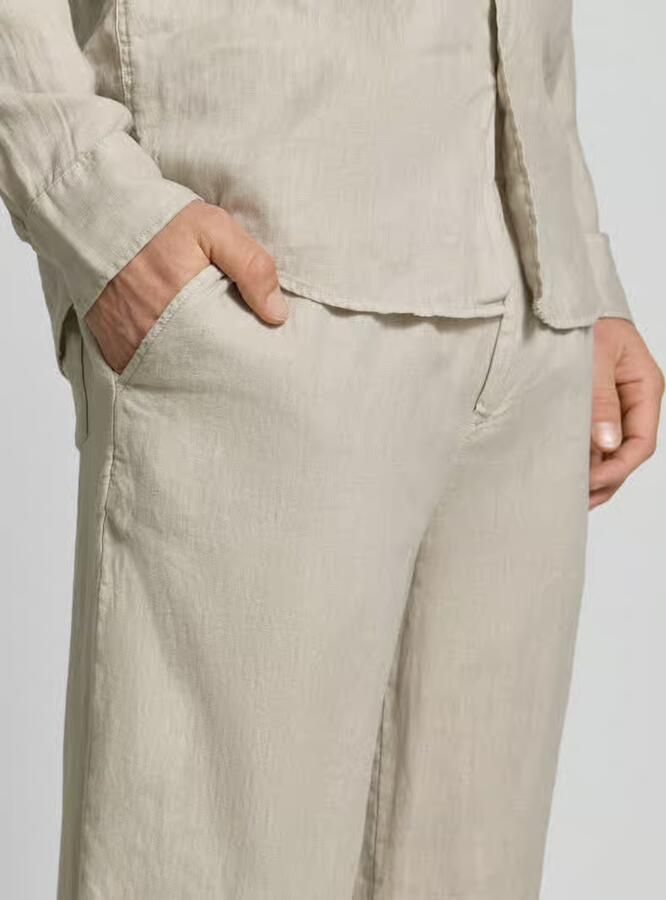 MCNEAL Linnen broek met elastische band
