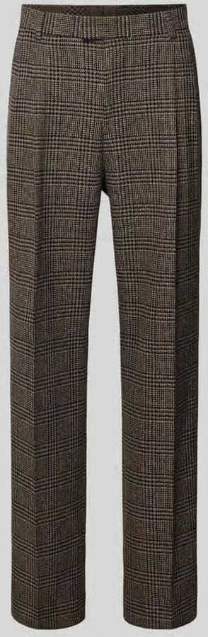 MCNEAL Pantalon met allover-look en vouwplooien