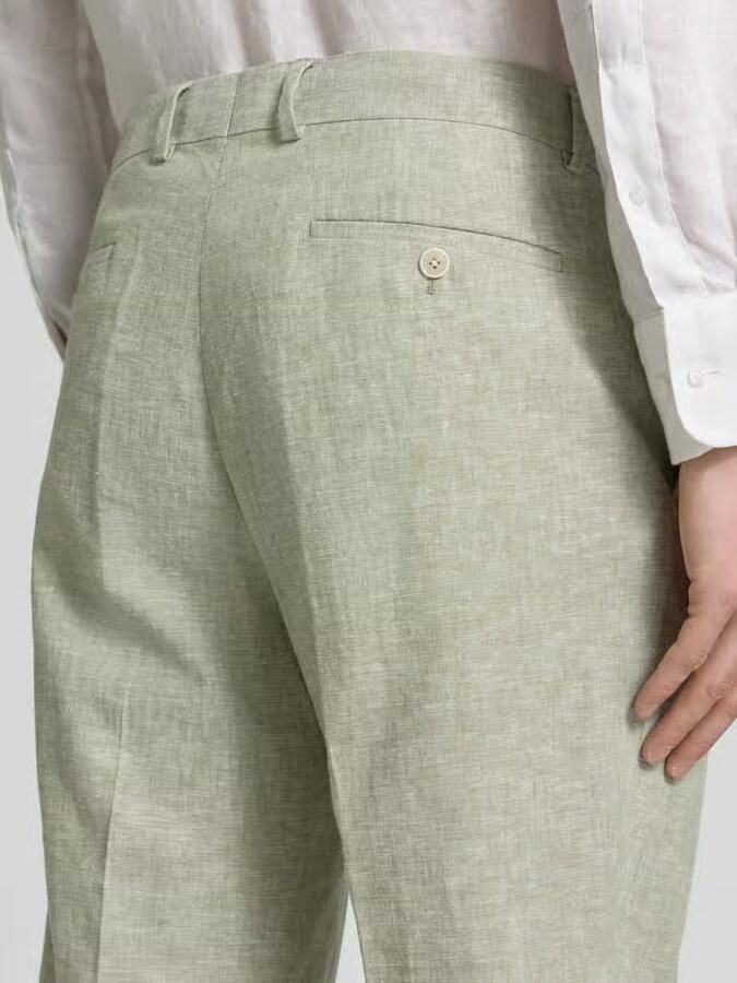 MCNEAL Pantalon van linnenmix met persplooien