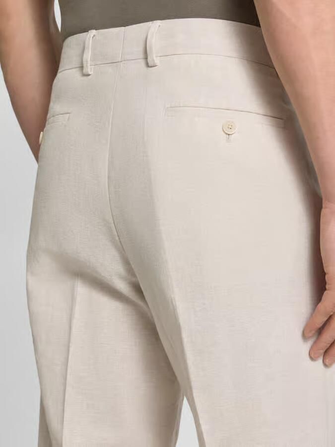MCNEAL Pantalon van linnenmix met persplooien