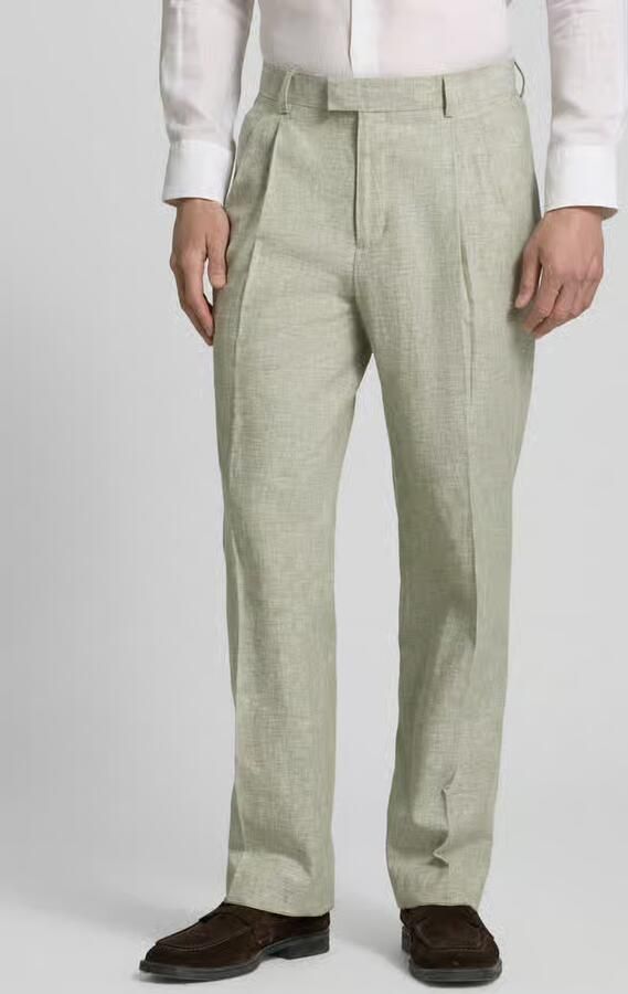 MCNEAL Pantalon van linnenmix met persplooien - Foto 2