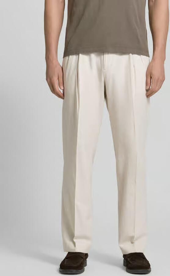 MCNEAL Pantalon van linnenmix met persplooien - Foto 2