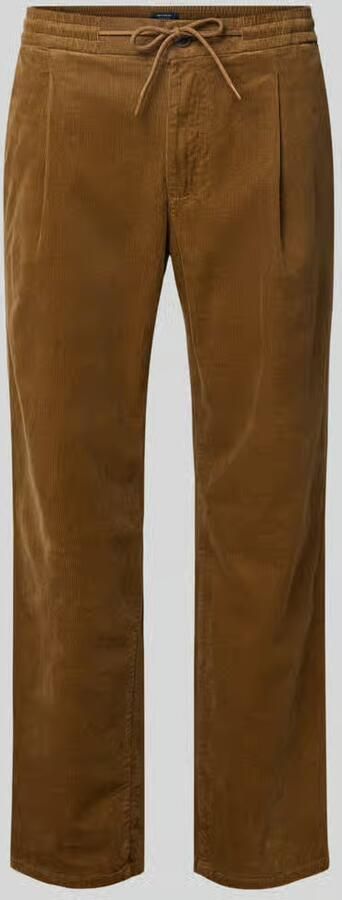 MCNEAL Regular fit corduroy broek met tunnelkoord