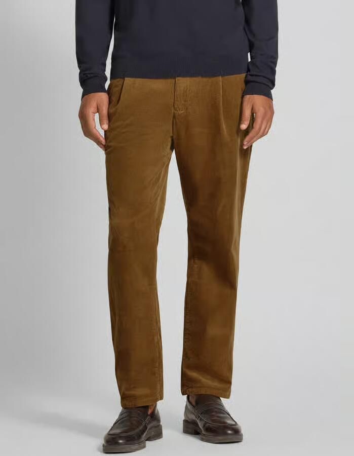 MCNEAL Regular fit corduroy broek met tunnelkoord - Foto 3