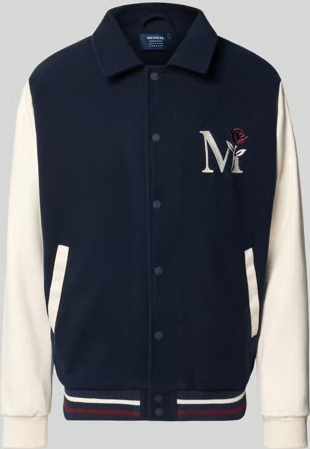 MCNEAL Regular fit jack met motiefstitching