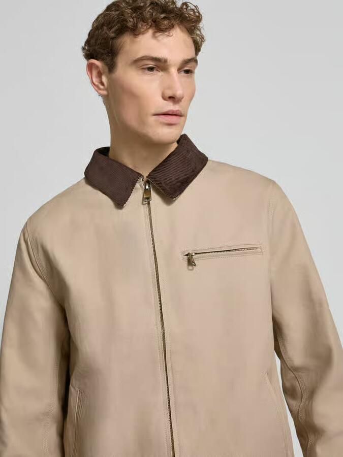 MCNEAL Regular fit jack met platte kraag